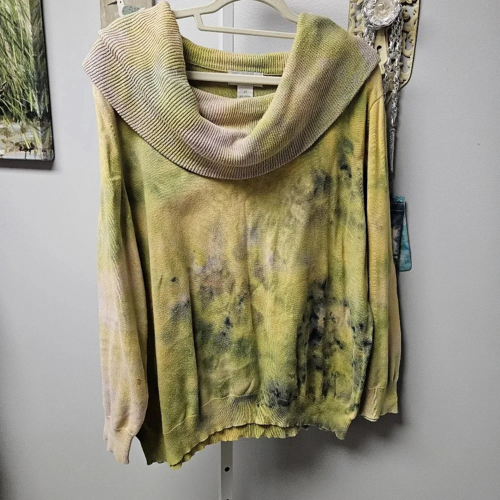 Custom tie dye sweater size 2x [ Heather Skyes]